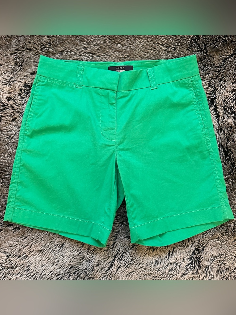 J. Crew Bright Green Chino Shorts